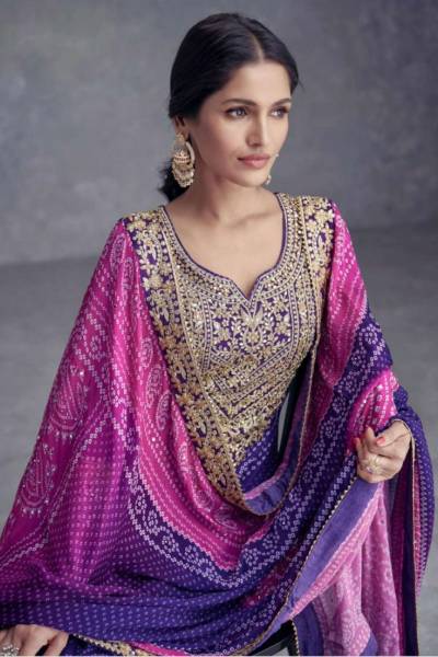 TAKSHVI BY GULKARYA DESIGNER CHINON SILK SALWAR SUIT WHOLESALER IN INDIA